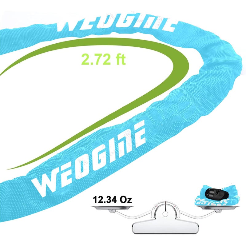 Weogine Bike Lock, Heavy Duty Anti-Theft 2.72 Ft Security Chain with 3 Keys, Waterproof for Bicycle,Scooter, Motorcycle, Door, Gate, Fence - Image 5